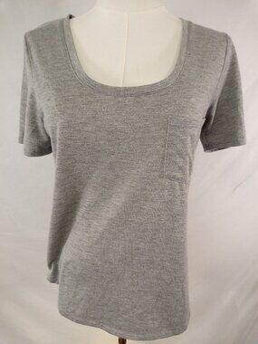 sws Women's Heathered Grey Short Sleeve Tee Sz. M